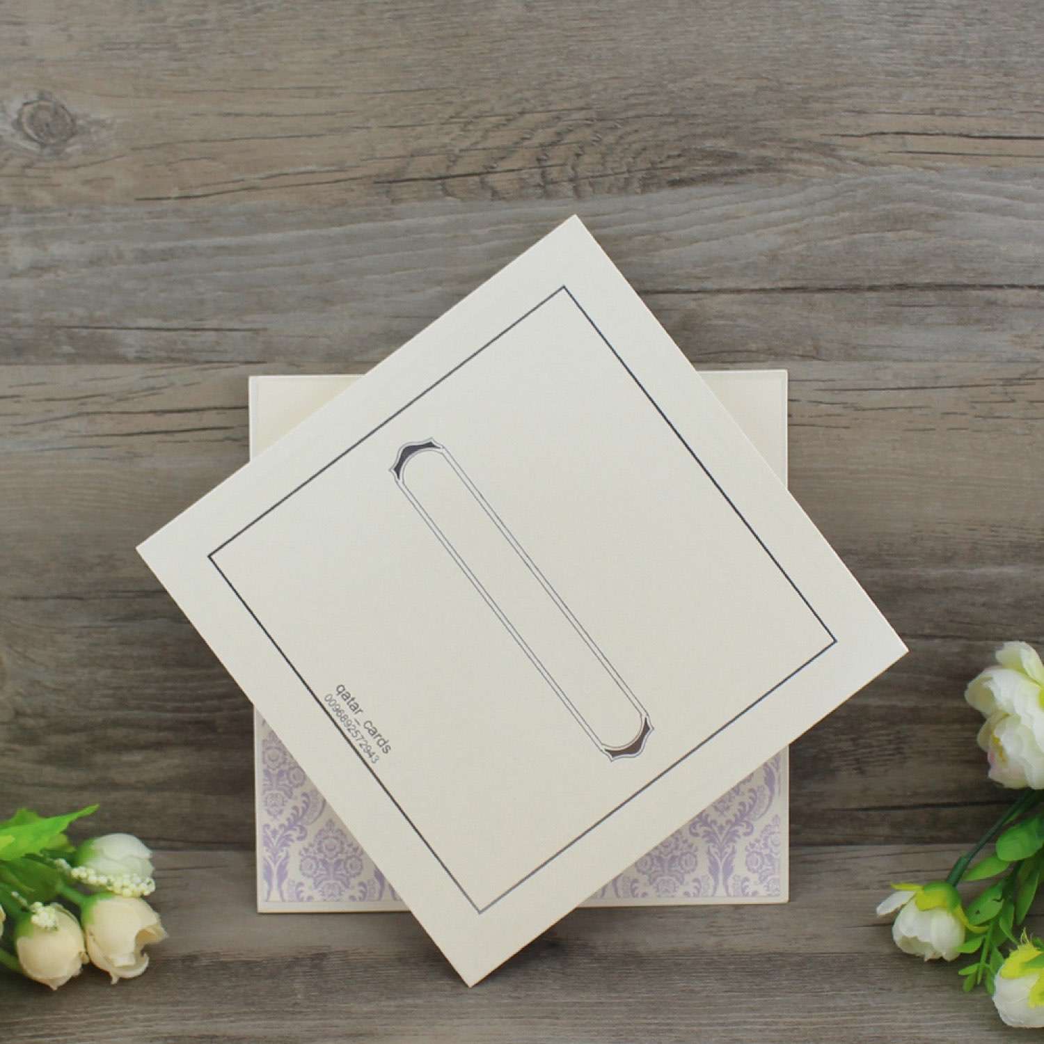 Simple Style Invitation Card Elegant Wedding Invitation Customized Business Card Half fold